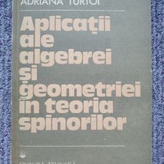 APLICATII ALE ALGEBREI SI GEOMETRIEI IN TEORIA SPINORILOR - A. Turtoi - 1989