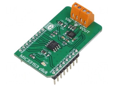Adaptor DC/DC Analogic GPIO/SPI MIC33153 Click foto