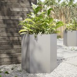 Gossi jardiniera de gradina 46x40x45 cm otel inoxidabil hexagonal