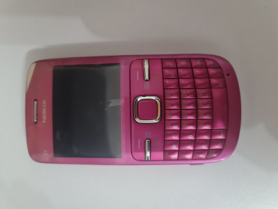 Telefon mobil Nokia C3-00 reconditionat roz foto