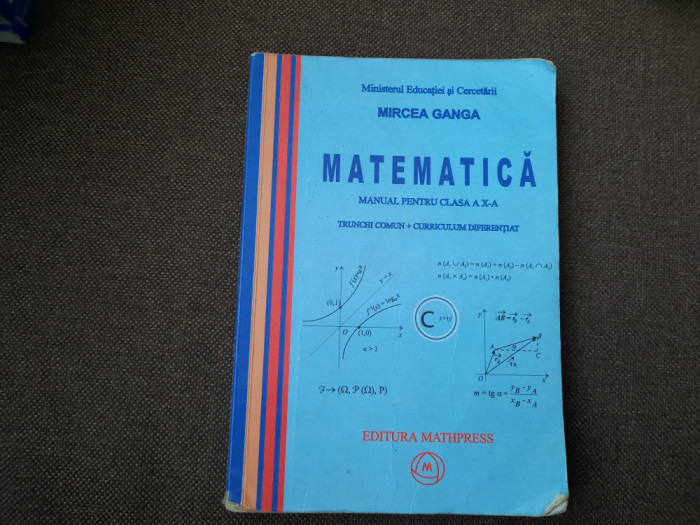 MATEMATICA MANUAL PENTRU CLASA A X A M1 MIRCEA GANGA P3