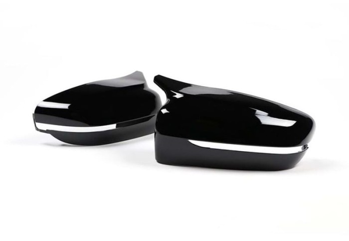 Capace oglinzi Batman style BMW seria 5 G30 2017-2023 negru lucios
