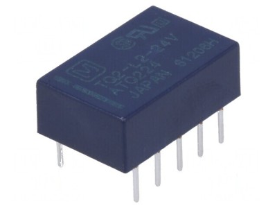 Releu electromagnetic DPDT 24VDC 2A foto