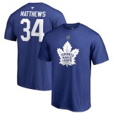 Toronto Maple Leafs tricou de bărbați Auston Matthews #34 Stack Logo Name &amp;amp; Number blue - S