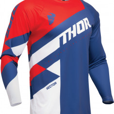 Tricou atv/cross Thor Sector Checker, culoare bleumarin/rosu, marime XL Cod Produs: MX_NEW 29107606PE