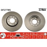 Set discuri frana fata TRW, Opel Calibra A, 1990-1997, Speedster, 2000-2006, Vectra B (J96), 1995-2004, Saab 900 II, 09.1993-04.1999, Saab 9-3, 02.19