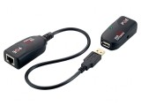 Extender USB Negru 50m Cat 5e/6
