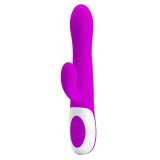 Pretty Love Dempsey - Vibrator Iepuras Gonflabil, Reincarcabil, 25 cm, Orion