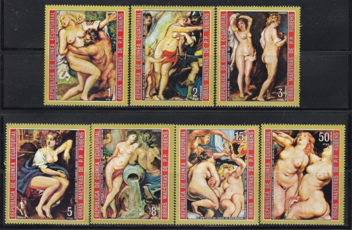 Guineea Ecuatoriala 1973 - Picturi nud de Peter Paul Rubens, MNH