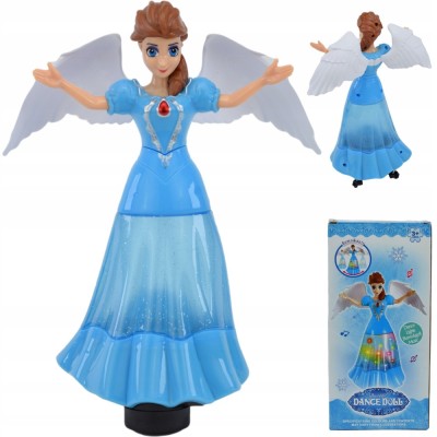 PĂPUȘĂ INTERACTIVĂ CU LUMINI ȘI MUZICĂalbastră foto