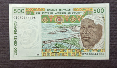 Statele Vest Africane (Mali) - 500 Francs / franci ND (1997-2002) s44108 foto