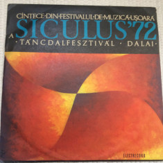 Siculus 72 cantece din festivalul de muzica tancdalfesztival dalai disc vinyl lp