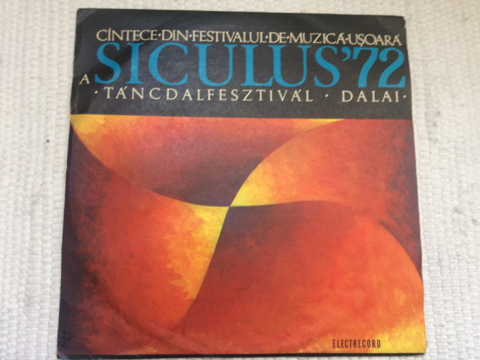 Siculus 72 cantece din festivalul de muzica tancdalfesztival dalai disc vinyl lp