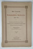 DIE CONCERTE DES HERMANNSTADTER MUSIKVEREINS 1839 -1889 , TEXT IN LIMBA GERMANA , 1889