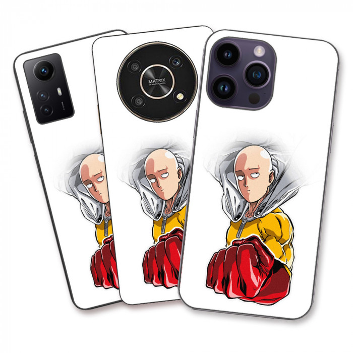 Husa compatibila cu Huawei P50 Silicon Gel Tpu Model One Punch Man Saitama