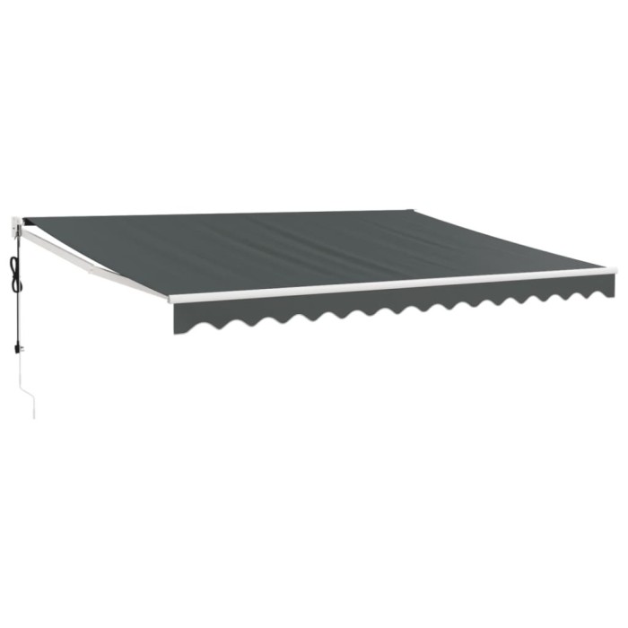 Copertina retractabila automata, antracit, 5x3 m