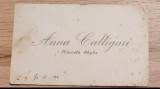 Carte de vizita Ana Ghika Calligari