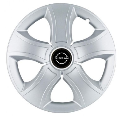 Set 4 Capace Roti Bis Gri R15, pentru Nissan Nou foto