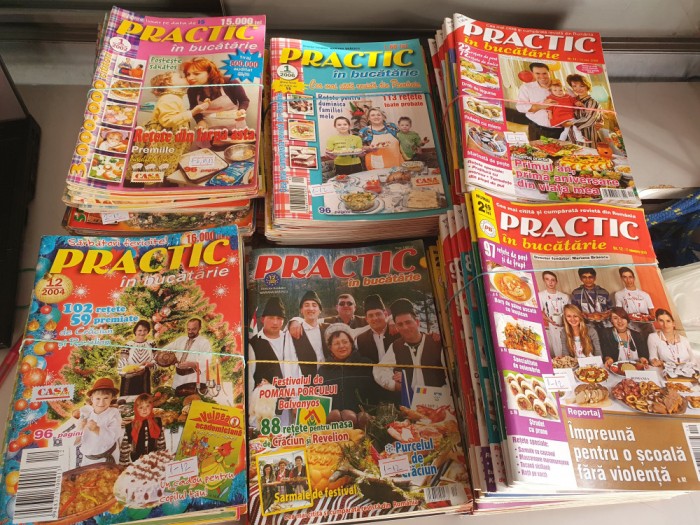 Lot 150 numere revista Practic in bucatarie anii 2000 - 2012