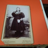 Cumpara ieftin FOTO FATA ANII 1900 VECHI PE CARTON GROS 10 7 CM DE COLECTIE RARA!!!