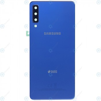 Samsung Galaxy A7 2018 Duos (SM-A750F) Capac baterie albastru GH82-17833D foto
