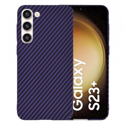 Husa pentru Samsung Galaxy S23+ S916, Techsuit, Carbonite FiberShell, Mov foto