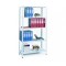 RAFT METALIC ALB KIT CU 5 POLITE, 1000x400x1880 mm (LxlxH)