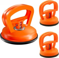 Set 3 ventuza Profesionala, Aspiratie orizontala max 70kg si 15kg, pentru indreptat tabla caroserie auto, portocalie
