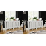 Gossi masti de calorifer, 2 buc., alb, 172 cm, mdf