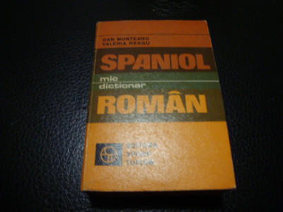 Mic dictionar ( de buzunar ) Spaniol - Roman - 1983 foto