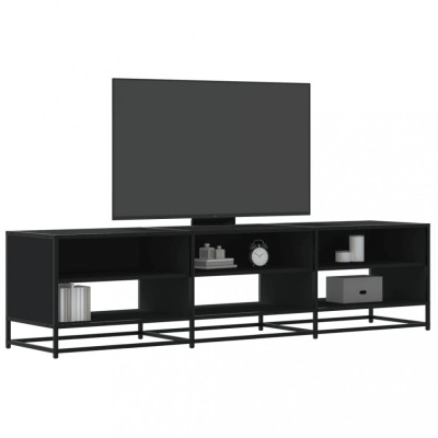 vidaXL Comodă TV, negru, 180x40x46 cm, lemn prelucrat 3300805 foto