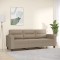 vidaXL Canapea cu 3 locuri, gri taupe, 180 cm, țesătură microfibră 359567