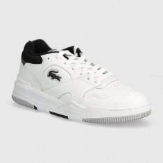 Lacoste sneakers din piele Lineshot Contrasted Collar Leather culoarea alb, 47SMA0061