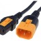 Cablu Alimentare 0.6m Negru IEC C13 la C14 10A