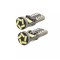 Set becuri LED auto W5W T10 3W 6500K 150lm 12V pentru