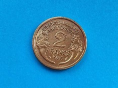 2 Francs 1939 Franta-AUNC-in realitate arata bine!!
