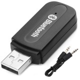 Adaptor universal USB Aux Bluetooth, 5V Negru