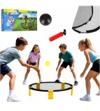 Joc Roundnet cu Plasa Circulara 90 cm 2 Mingi si Pompa inclusa