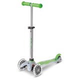 Trotinetă MICRO Mini DeLuxe Flux LED neon green