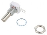 Potenţiometru axial 100k&Omega; 1W 6,35mm THT Ax: fină