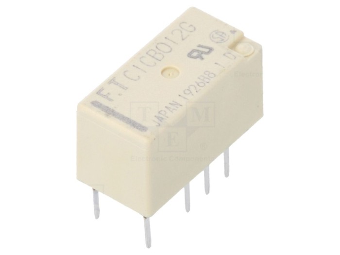 Releu electromagnetic DPDT 12VDC 2A