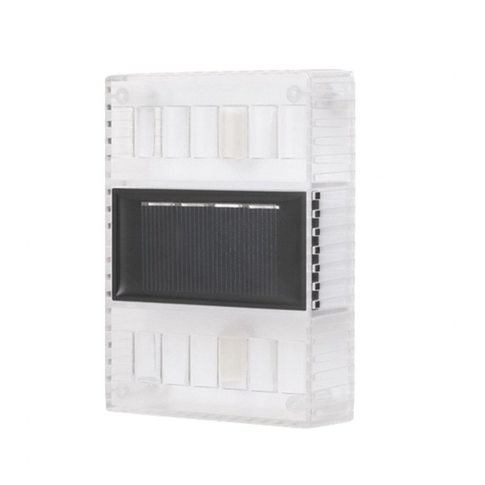 Aplica solara led flippy, abs/policarbonat, rezistenta la apa ip65, pentru perete, 1.2v, 600mah, 10.5 x 2.5 x 7 cm, alb cald
