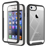 Cumpara ieftin Husa pentru iPhone 5 / 5s / SE + Folie, Techsuit Defense360 Pro, Black