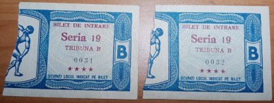 2 BILETE MECI FOTBAL ANII 60 (posibil Steagul Rosu Brasov in Cupa Oraselor Targuri) foto