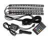 Set Lumini LED Ambientale Auto cu Telecomanda, 8 Culori, Senzor Muzica, Interior/Exterior