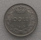 ROMANIA 100 LEI 1943 8.5 g, 28 mm, MIHAI I, FRUMOASA **