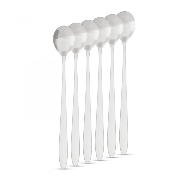 Lingurite de cafea din otel inoxidabil / linguri latte macchiato - 186 x 30 mm - set de 6 Best CarHome