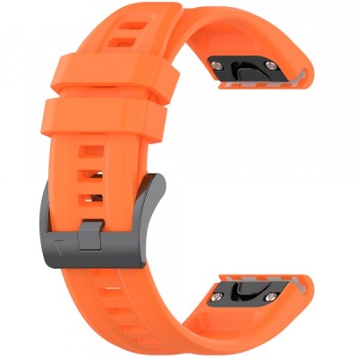 Curea Techsuit W060 pentru Garmin Instinct / Approach / Fenix Watch Series, 20mm, Portocalie foto