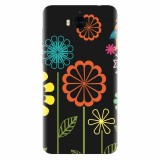 Husa silicon pentru Huawei Y6 2017, Colorful Spring Birds Flowers Vectors