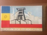 Felicitare la multi ani 1965 RPR biroul executiv al C.L.S. Petroseni Petrosani